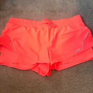 Neon Orange Running Shorts